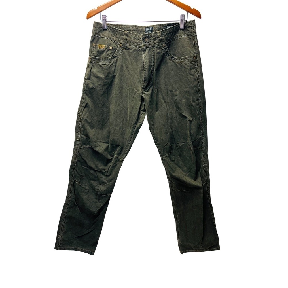 Kuhl Revolvr Mens Pants 32x32 Patina Olive Green Uberkuhl Hybrid Tactical Tech